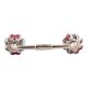 Plumeria Medium Ceramic Bridge Handle